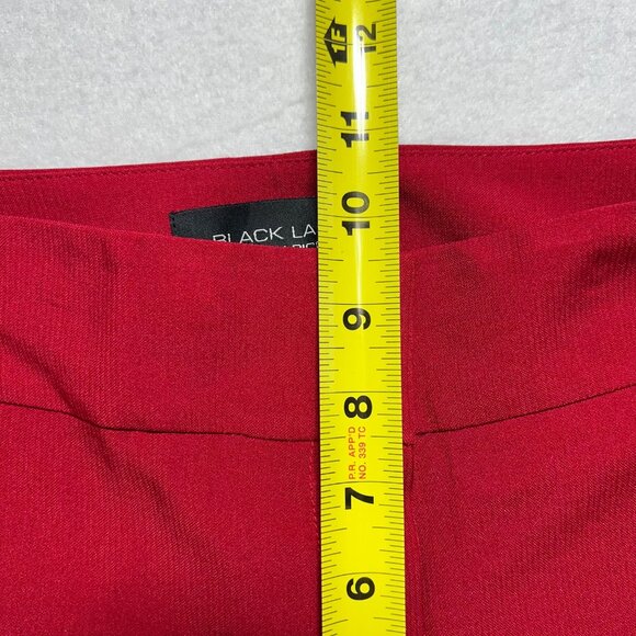 Black Label by Evan Picone Women's Red Stretch Mid Rise Dress Pants Size 4 NWT - Picture 8 of 10